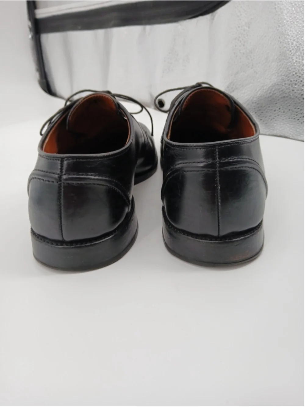 Allen Edmonds Hancock Men's Split Toe Dress Shoes Size 11.5 Leather Black